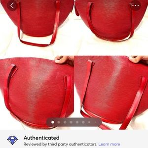 Authentic LV Saint Jacques Epi red MM size
